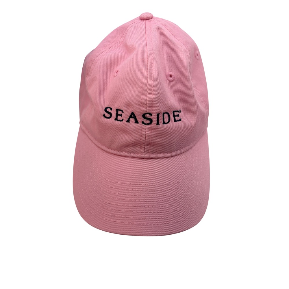 Seaside Blossom Unisex Hat Baseball Cap Women OS Pink Embroidered Logo Hat